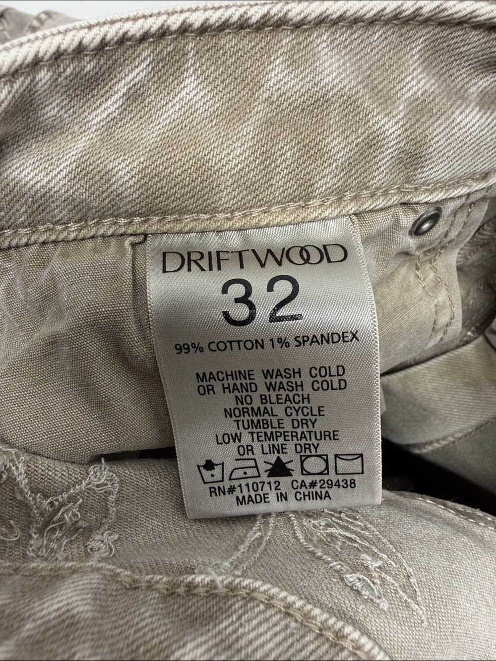Driftwood Svetlana Maxi Skirt Straight Mid Rise Denim Floral Beige Plus Size 32 - Picture 9 of 11